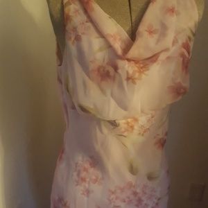 Soft pink dress 13/14 with flowers B.Smart brand
